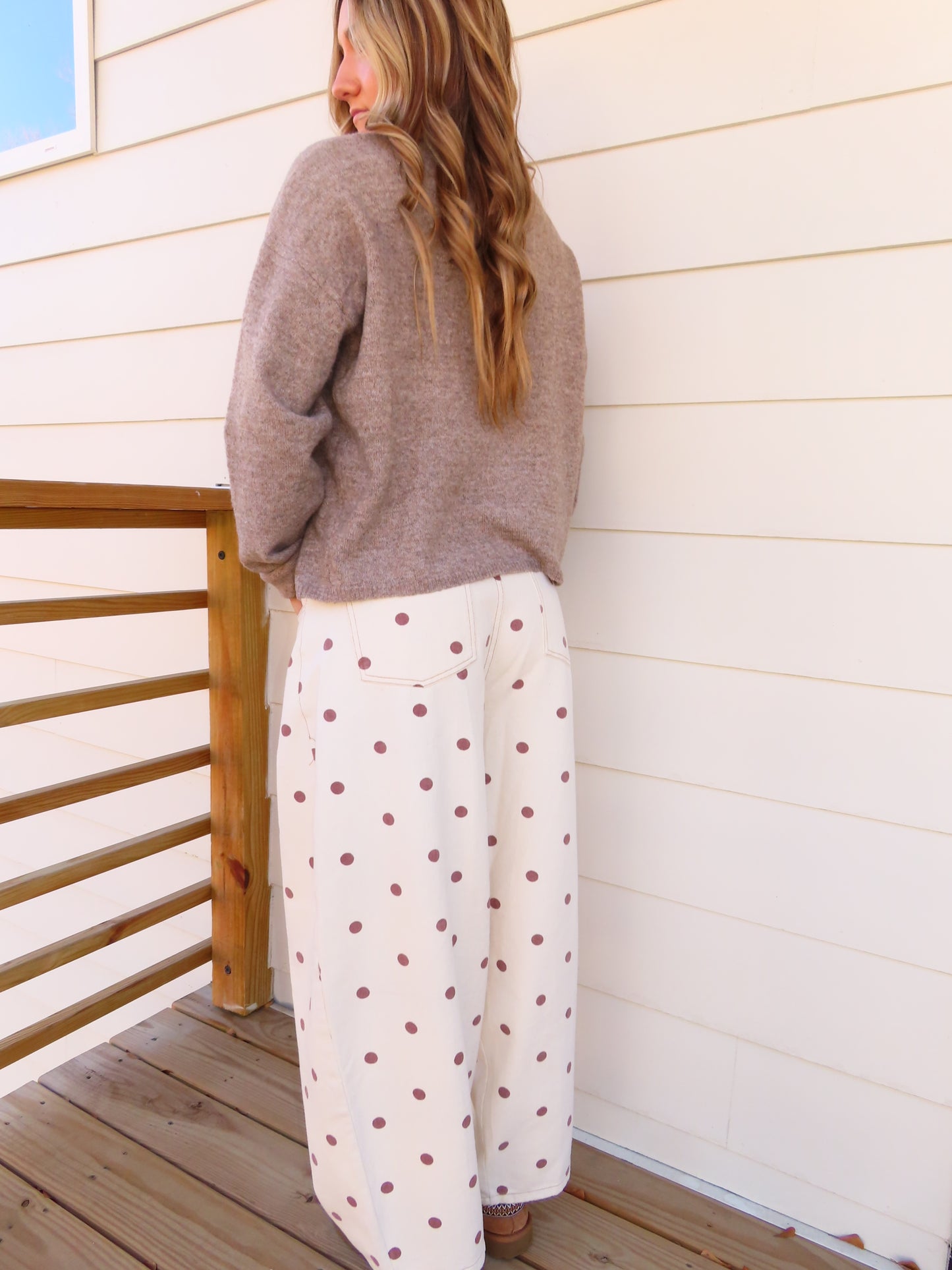 Dotted Barrel Pant