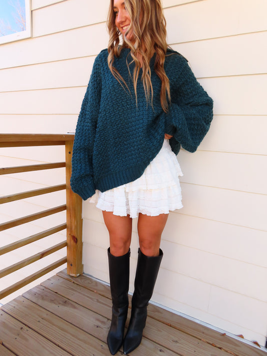 Forest Cable Sweater