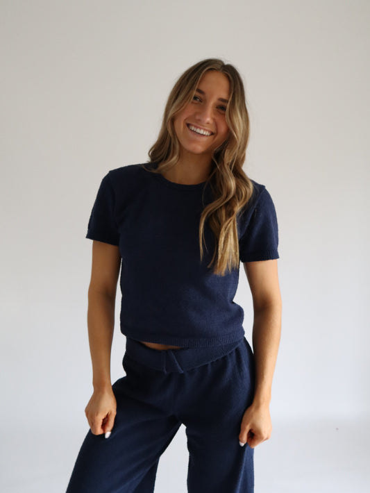 Off Duty Top (Navy)