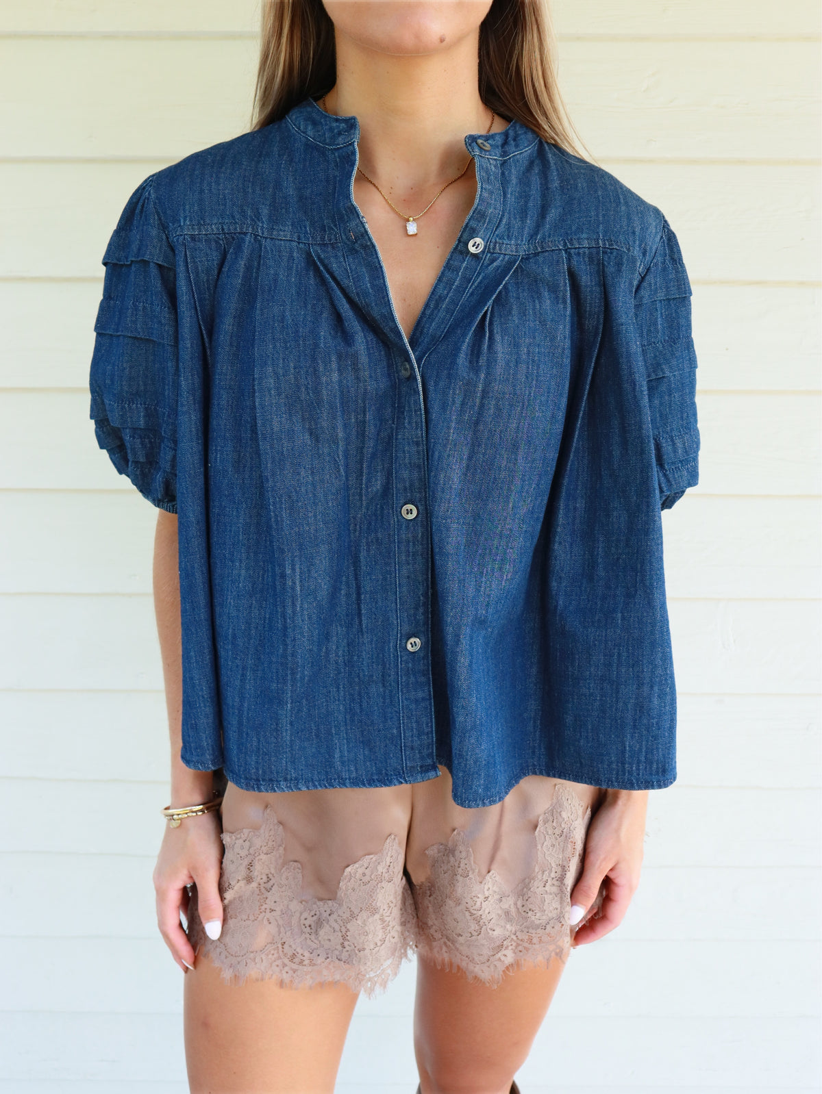 Merritt Denim Top
