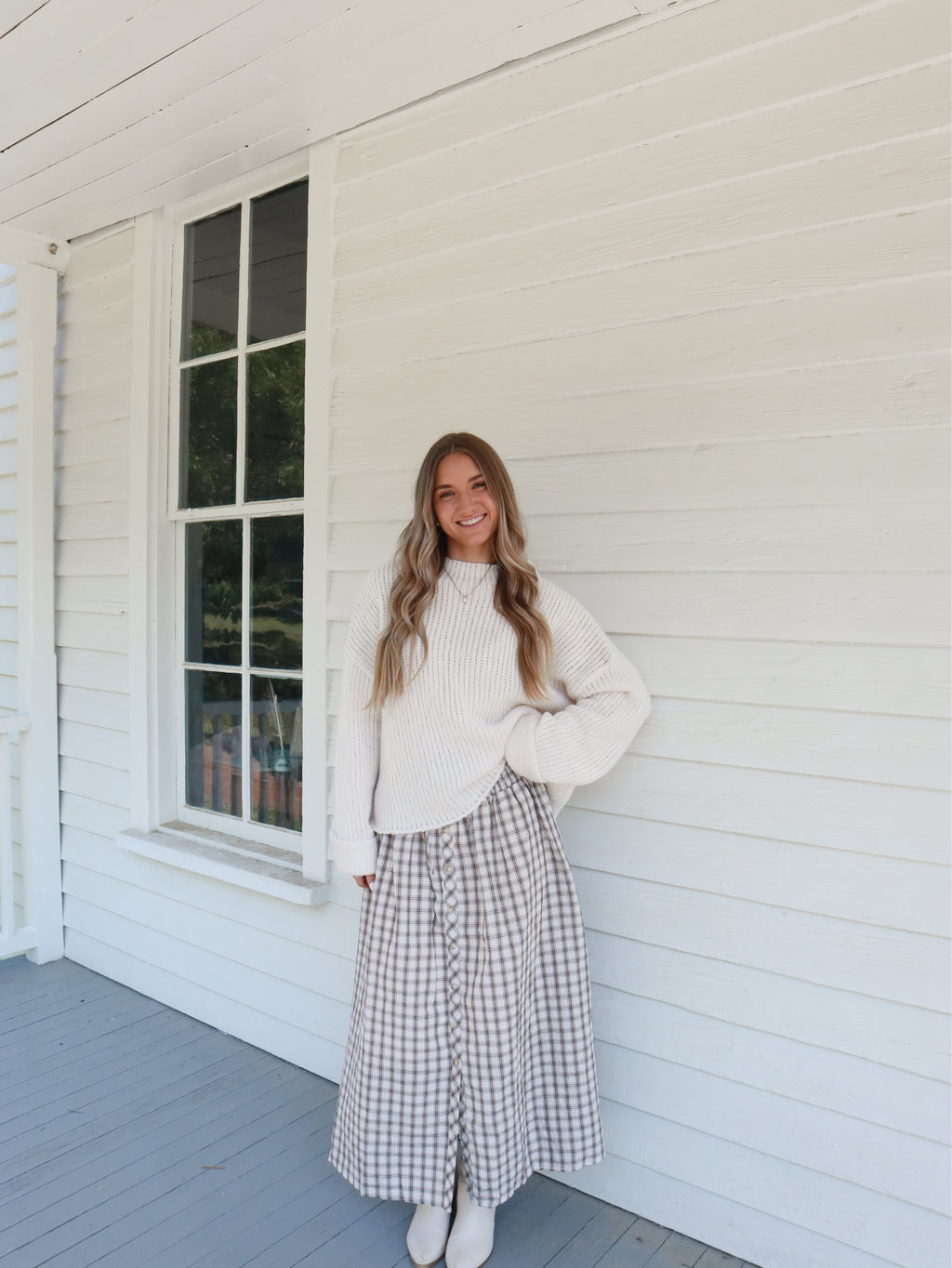 Briar Plaid Maxi Skirt