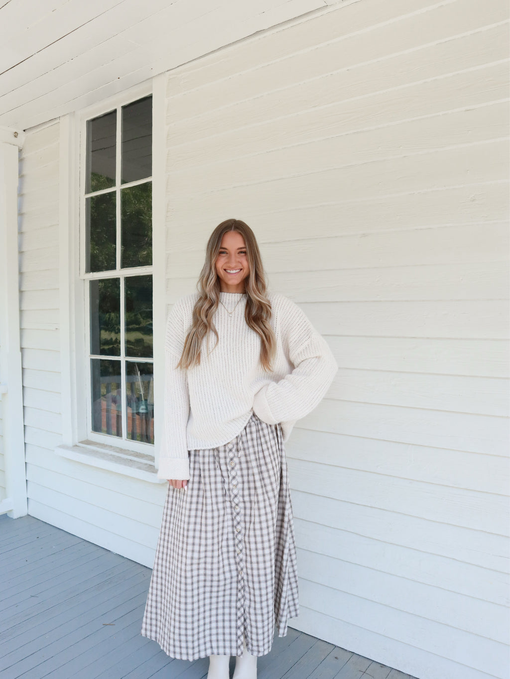 Briar Plaid Maxi Skirt