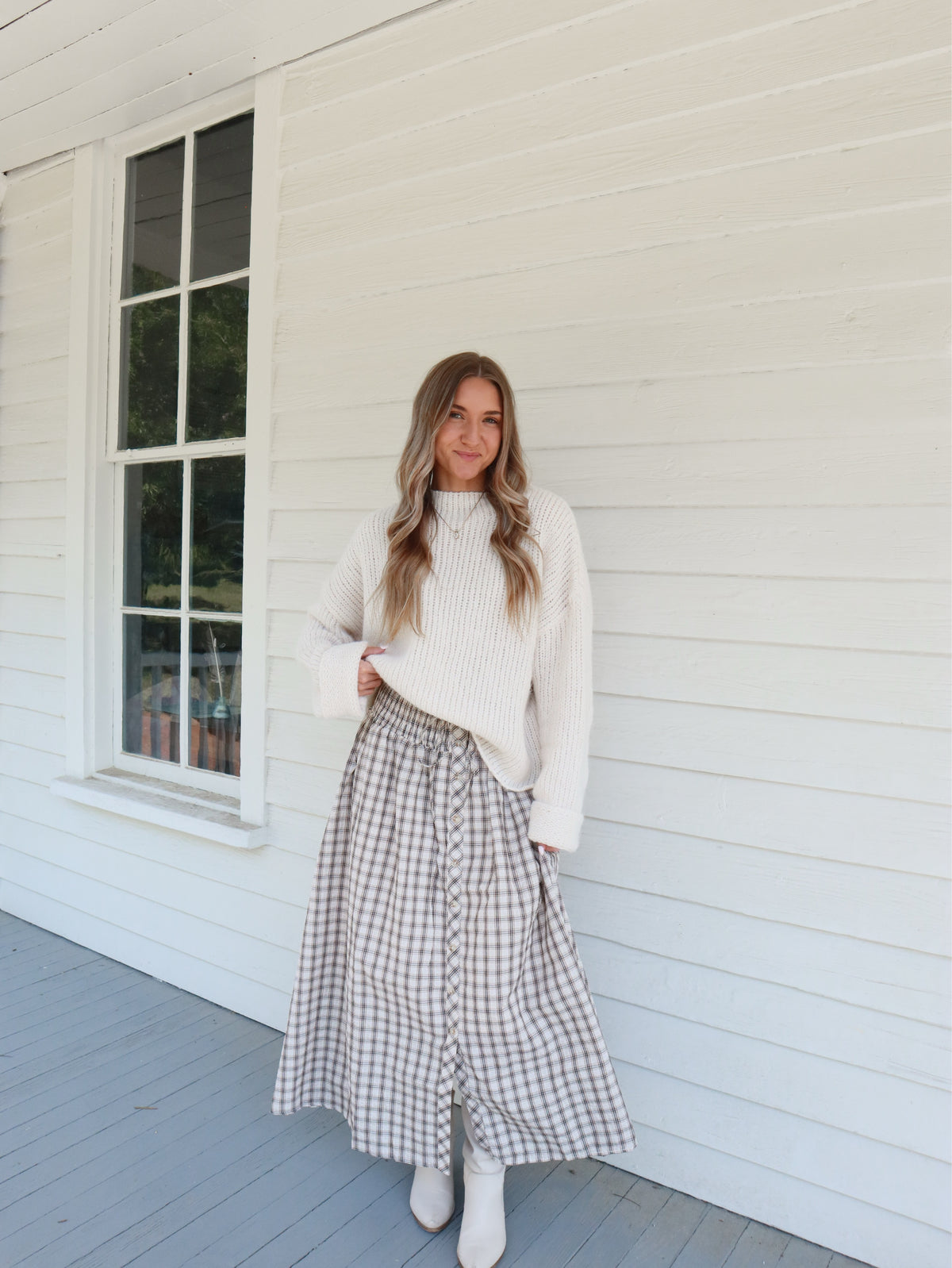 Briar Plaid Maxi Skirt