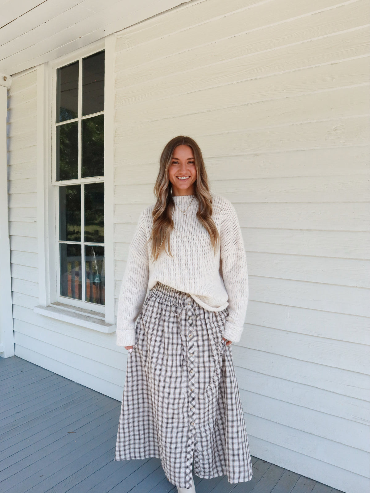 Briar Plaid Maxi Skirt