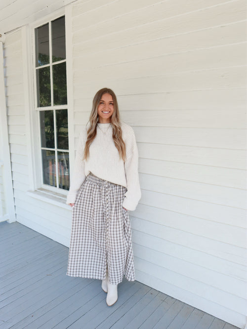Briar Plaid Maxi Skirt