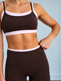 Studio Sports Bra (brown/pink)