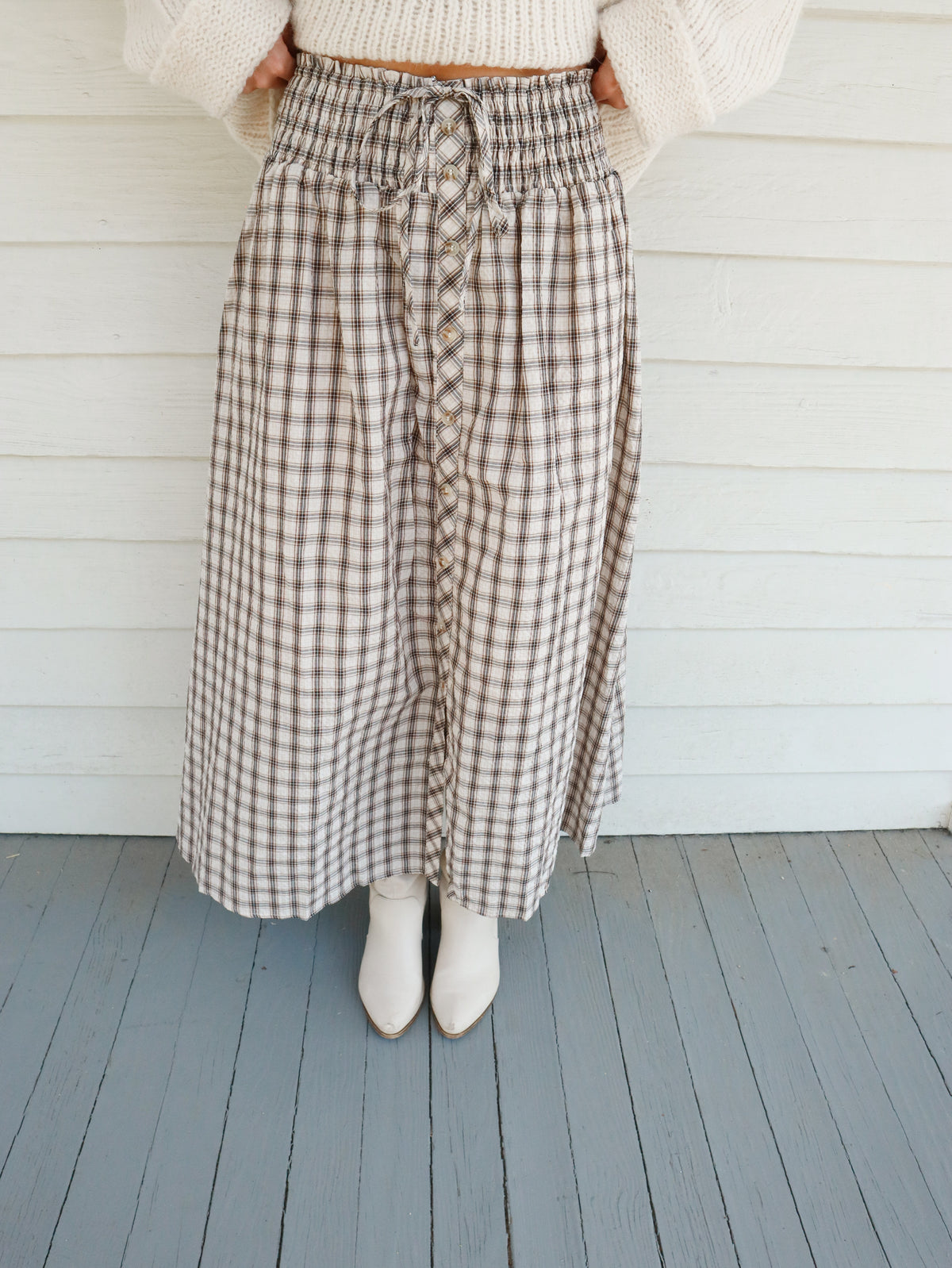 Briar Plaid Maxi Skirt