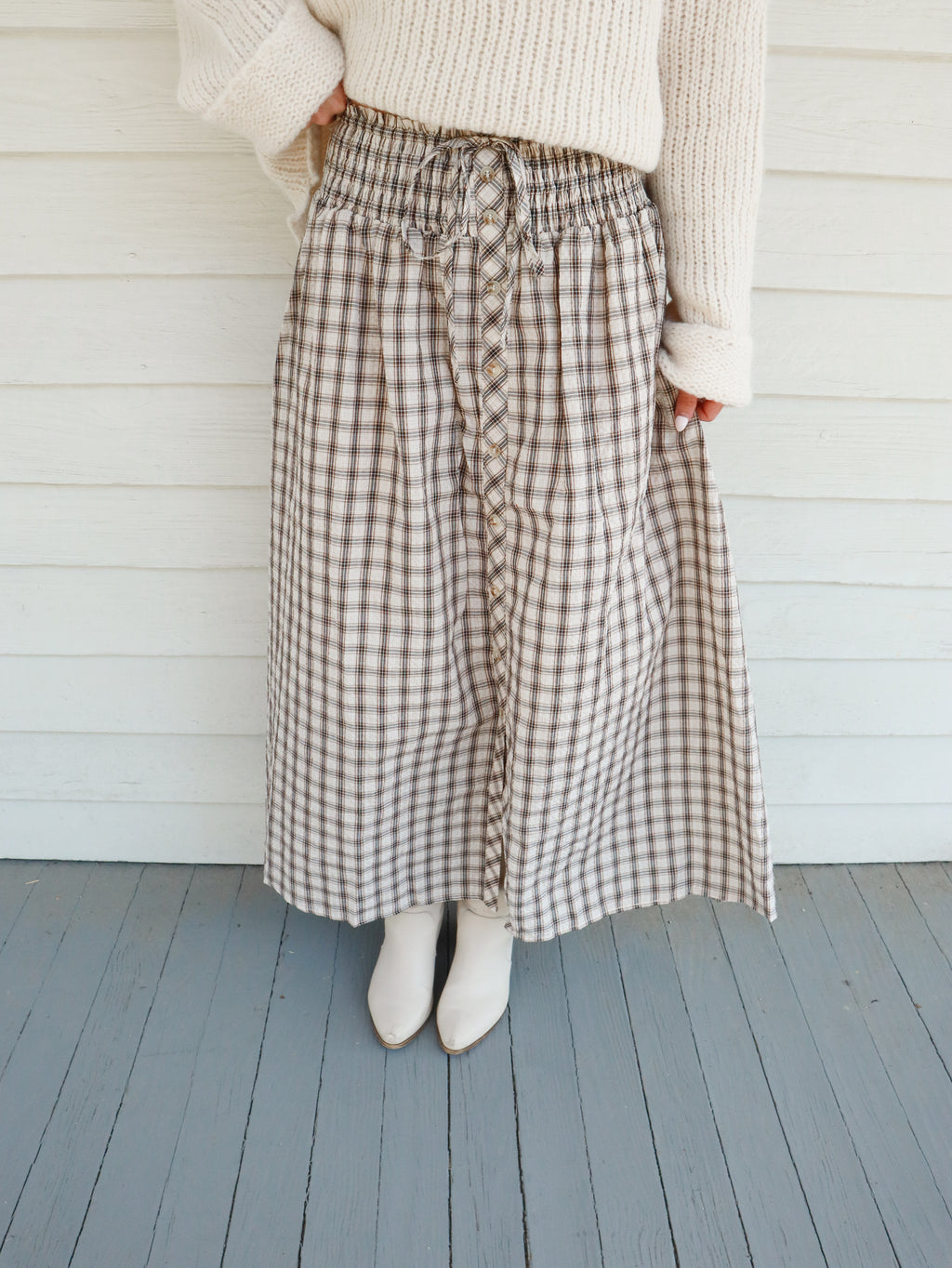 Briar Plaid Maxi Skirt