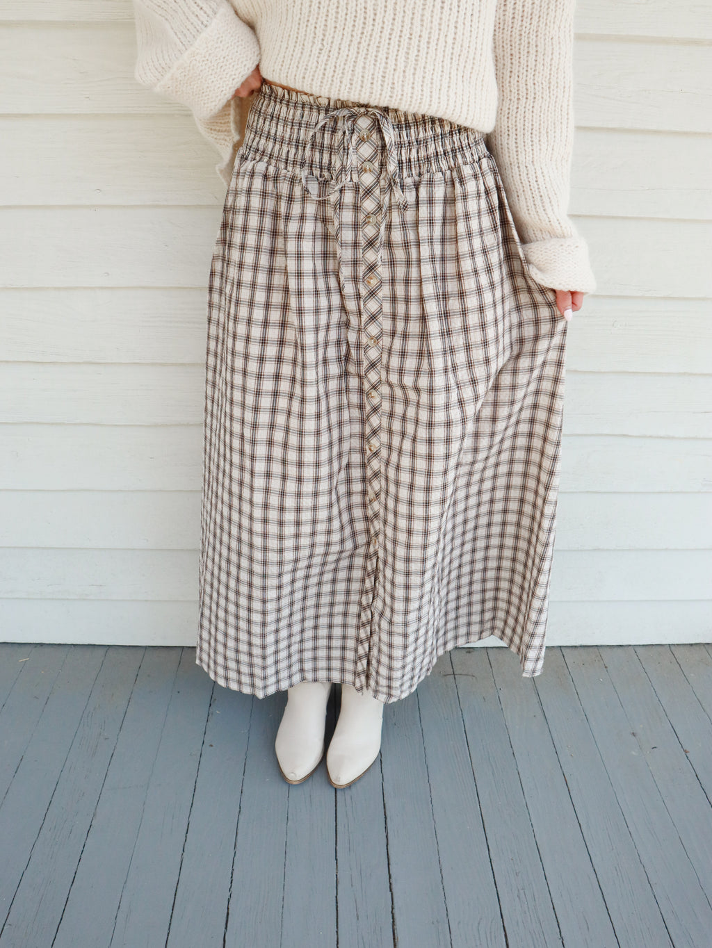 Briar Plaid Maxi Skirt