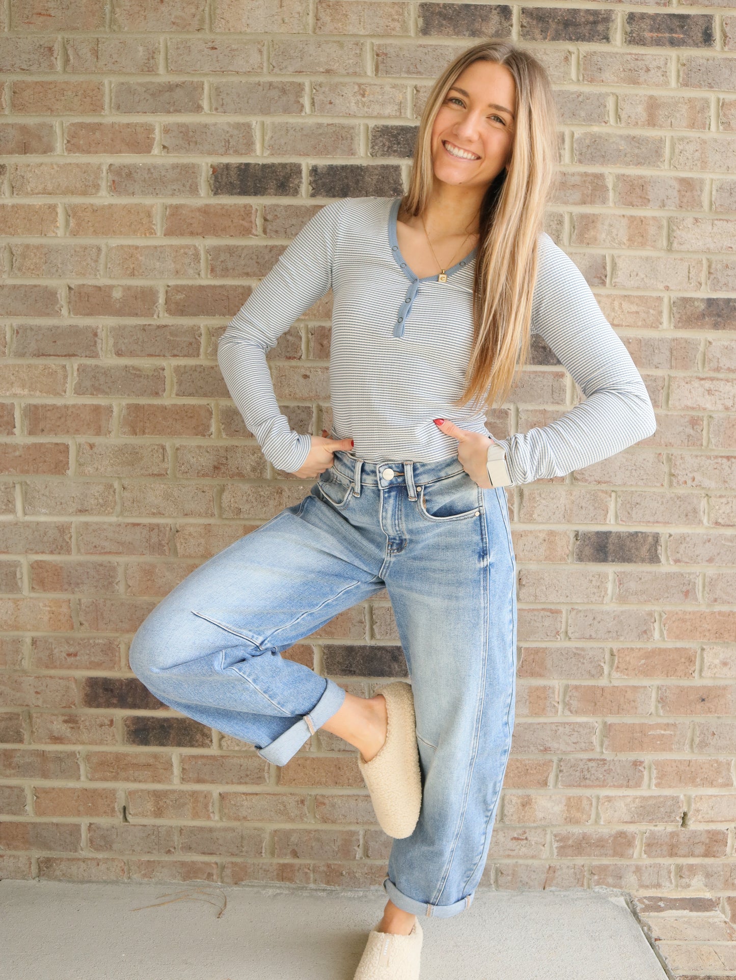 Risen Barrel Jeans