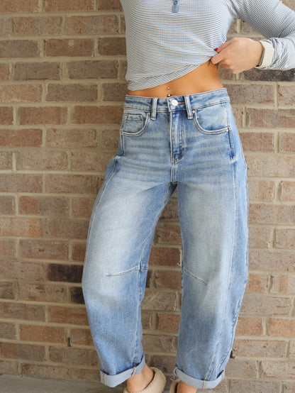 Risen Barrel Jeans