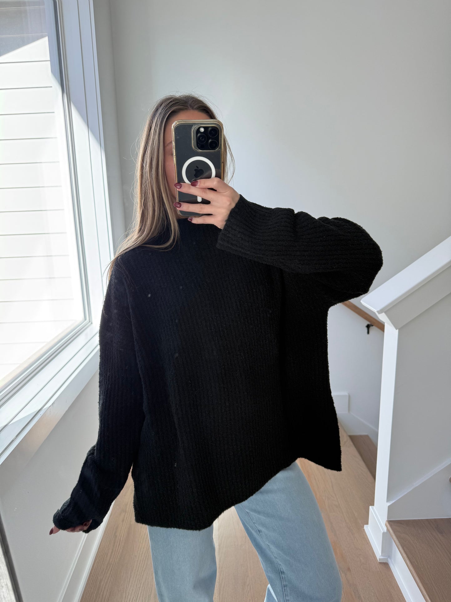 Lane Mock Neck Sweater