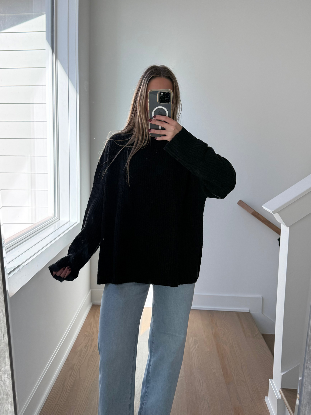 Lane Mock Neck Sweater