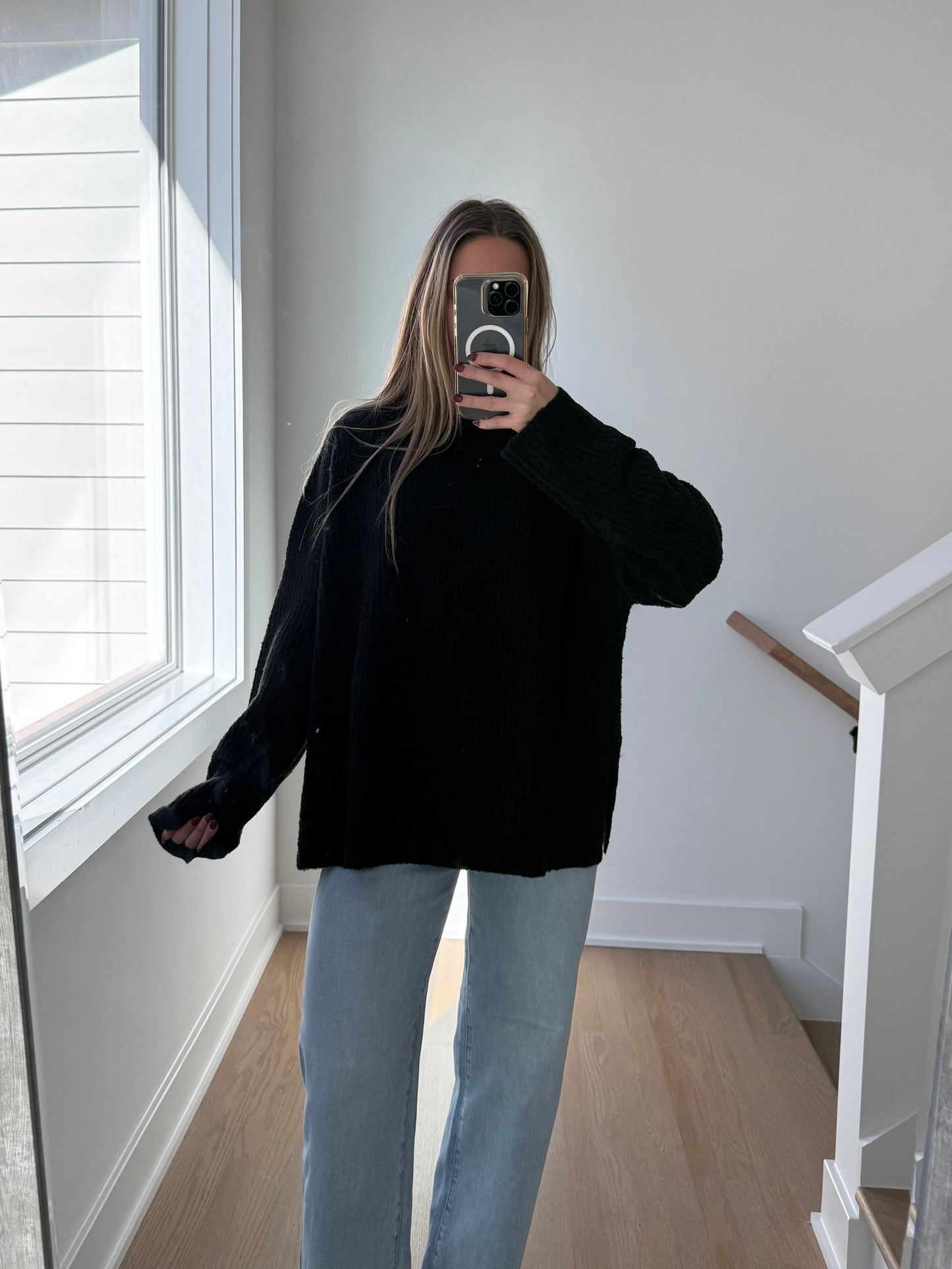 Lane Mock Neck Sweater